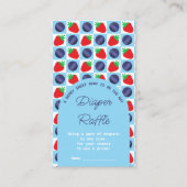 Berry Sweet Baby shower Luier Raffle Informatiekaartje (Voorkant)