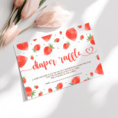 Berry Sweet Baby shower Luier Raffle Informatiekaartje