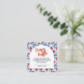 Berry Sweet Baby shower Luier Raffle Informatiekaartje (Staand voorkant)