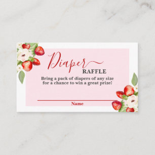 Berry Sweet Baby shower Luier Raffle Kaart