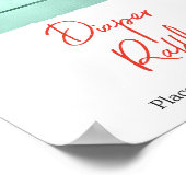 Berry Sweet Baby shower Luier Raffle Poster (Hoek)