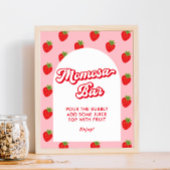Berry Sweet Baby shower Momosa Bar Poster