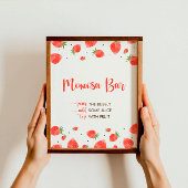 Berry Sweet Baby shower, Momosa Bar Teken Poster