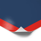 Berry Sweet Baby shower Navy Welkomstbord Perfect Poster (Hoek)