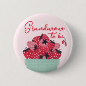 Berry Sweet Baby shower Oma Button (Voorkant)