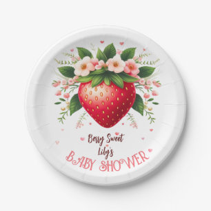 Berry Sweet Baby shower Paper Borden aardbei Papieren Bordje