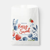 Berry Sweet Baby shower Papier Bord Bedankzakje (Voorkant)