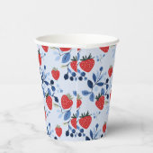 Berry Sweet Baby shower Papier Bord Papieren Bekers (Rechts)