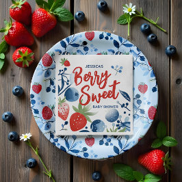 Berry Sweet Baby shower Papier Bord Servet