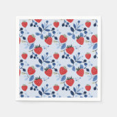 Berry Sweet Baby shower Papier Bord Servet (Voorkant)