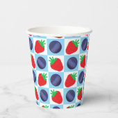Berry Sweet Baby shower Papieren Bekers (Achterkant)