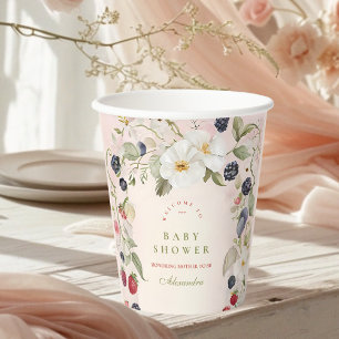 Berry Sweet Baby shower Papieren Bekers