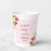 Berry Sweet Baby shower Papieren Bekers (Voorkant)