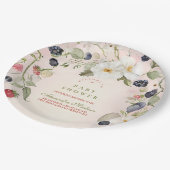 Berry Sweet Baby shower Papieren Bordje (Gekanteld)