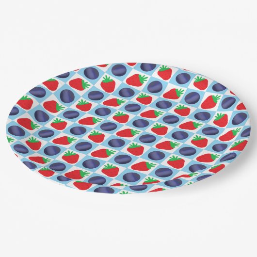 Berry Sweet Baby shower Papieren Bordje (Gekanteld)