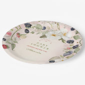 Berry Sweet Baby shower Papieren Bordje (Gekanteld)