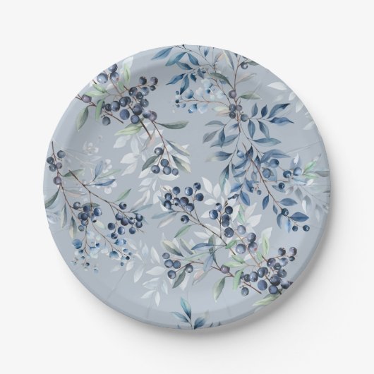 Berry Sweet Baby shower Papieren Bordje (Voorkant)