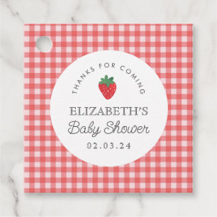 Berry Sweet Baby shower picknick Bedankjes Labels