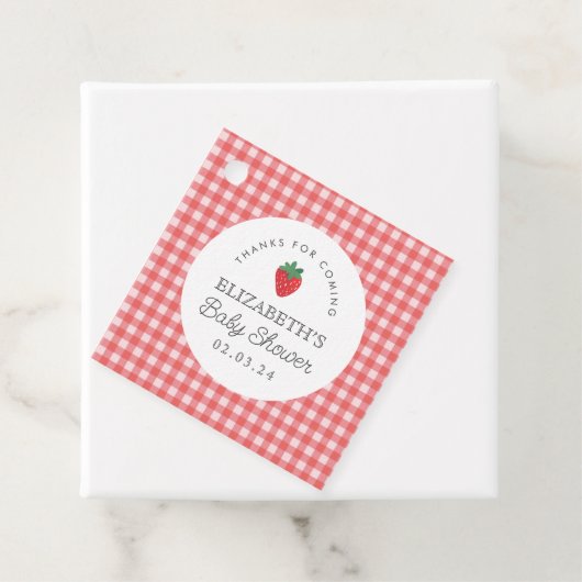 Berry Sweet Baby shower picknick Bedankjes Labels (In situ)
