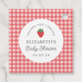 Berry Sweet Baby shower picknick Bedankjes Labels (Achterkant)