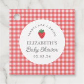 Berry Sweet Baby shower picknick Bedankjes Labels (Voorkant)