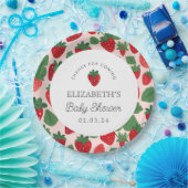 Berry Sweet Baby shower picknick Papieren Bordje (Feest)