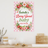 Berry Sweet Baby shower Poster (Keuken)