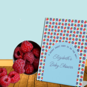 Berry Sweet Baby shower Reclamebord Met Voetstuk
