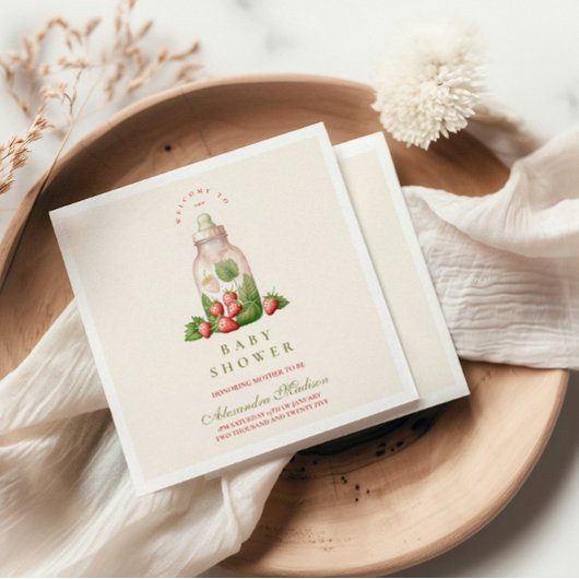 Berry Sweet Baby shower Servet