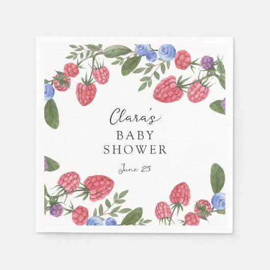Berry Sweet Baby shower Servet (Voorkant)