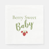 Berry Sweet Baby shower servetten (Voorkant)