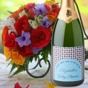 Berry Sweet Baby shower Sparkling Wijnetiket
