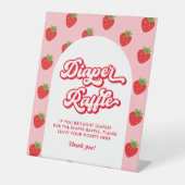 Berry Sweet Baby shower Spel Luier Raffle Reclamebord Met Voetstuk (Voorkant)