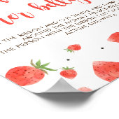 Berry Sweet Baby shower spel teken hoe groot is bu Poster (Hoek)