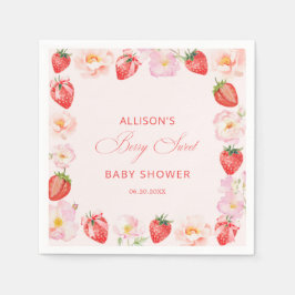 Berry Sweet Baby Shower Strawberry Bow  Servet