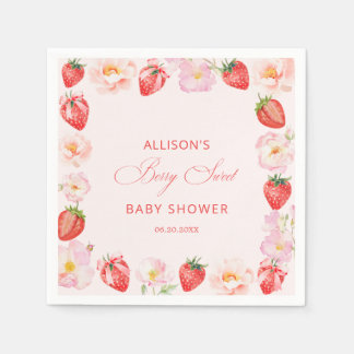Berry Sweet Baby Shower Strawberry Bow  Servet