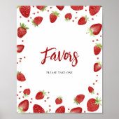 Berry Sweet  Baby shower teken Poster (Voorkant)