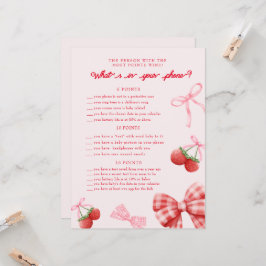 Berry Sweet Baby shower Telefoon Game Kaart