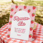 Berry Sweet Baby shower Theme Momosa Bar Reclamebord Met Voetstuk
