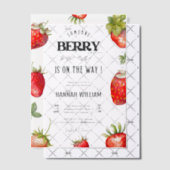 Berry Sweet Baby shower Uitnodiging (Offset (Uitnodiging))