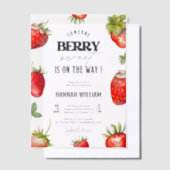 Berry Sweet Baby shower Uitnodiging (Offset)
