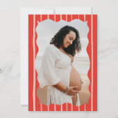 Berry Sweet Baby shower Uitnodiging met foto (Achterkant)