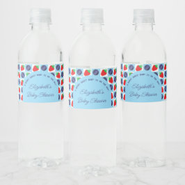 Berry Sweet Baby shower Waterfles Etiket