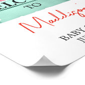 Berry Sweet Baby shower Welkom Poster (Hoek)