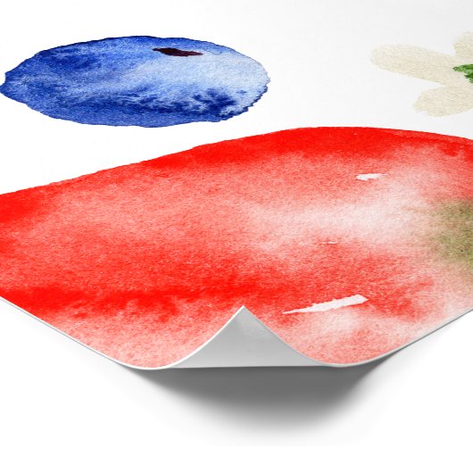 Berry Sweet Baby shower Welkom Poster (Hoek)