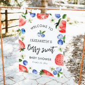 Berry Sweet Baby shower Welkom Poster