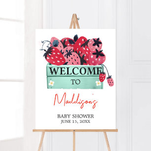 Berry Sweet Baby shower Welkom Poster