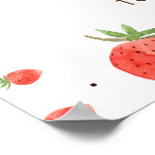 Berry Sweet Baby shower Welkomstbord, Berry Sign Poster (Hoek)