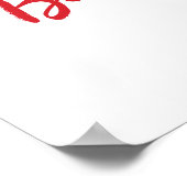 Berry Sweet Baby shower welkomstschuimbord Poster (Hoek)