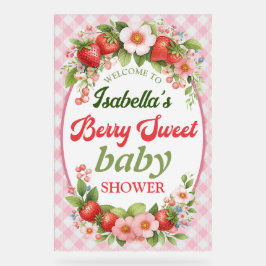 Berry Sweet Baby shower Welkomstteken Acryl Bord